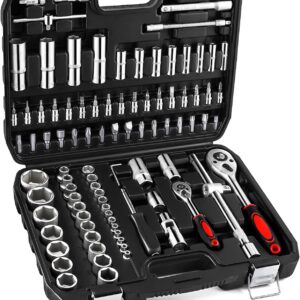 XHTT 94‑Piece Mechanics Tool Set (1/4″ & 1/2″)
