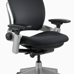Steelcase Leap V2 Chair with Black Base and Frame in Black Fabric Rеnеwеd by OfficeLogixShop