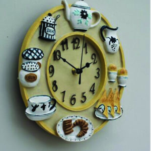Wall Clock Kitchen School Office Home Shabby Chic Traditional Decor Quartz 23cm