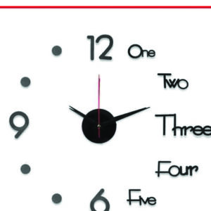 Wall Clock 3D DIY Acrylic Mirror Sticker Bedroom Quartz Needle Living Room Decor