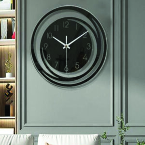 Nordic Wall Clock Clock 12 inch Wall Art Round for Home Bedroom Living Room