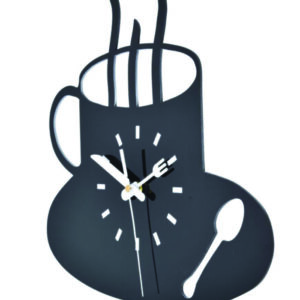 Kitchen Wall Clock Small Wall Clock 3D Effect Sturdy Acrylic Coffee Cup